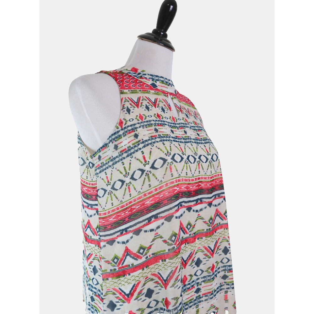 Cloth & People Size M Geometric Print A-Line Dress Multicolor - Picture 6 of 9